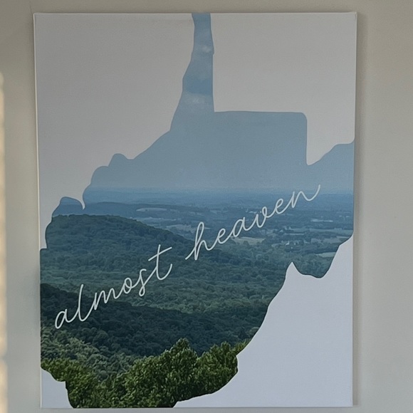 16x20 Almost Heaven WV Original Digital Artwork On Canvas - NEW - Picture 2 of 5